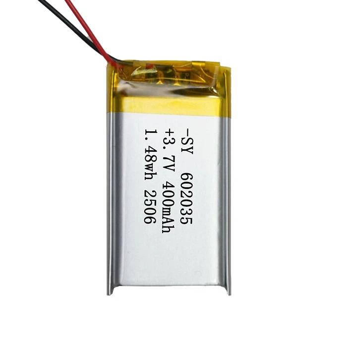 602035-400mah Polymer Lithium Ion Battery